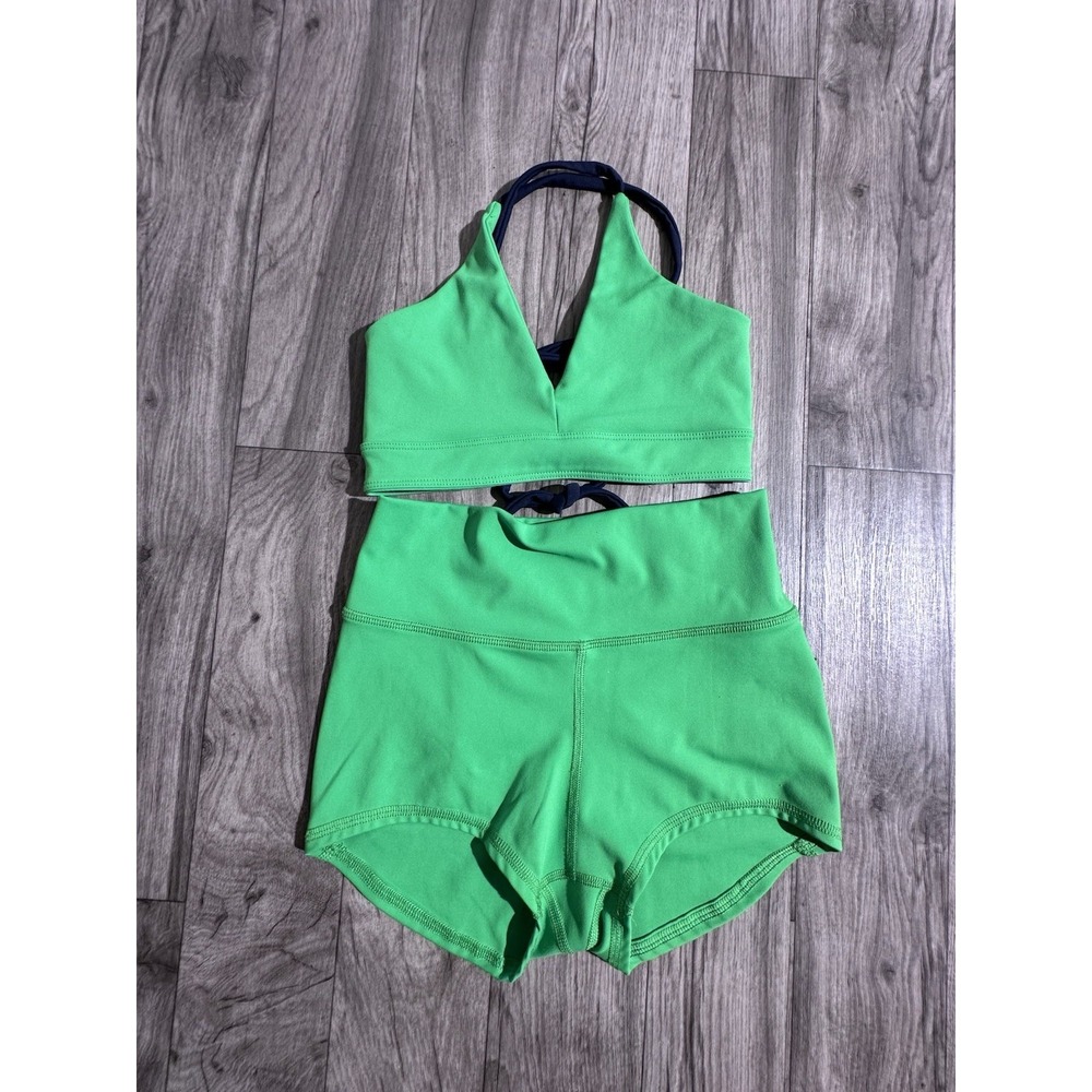 Set de Danza Five Dancewear - Top con Amarre y Shorts - Verde Neón/ (Size XS) - Picture 5 of 10